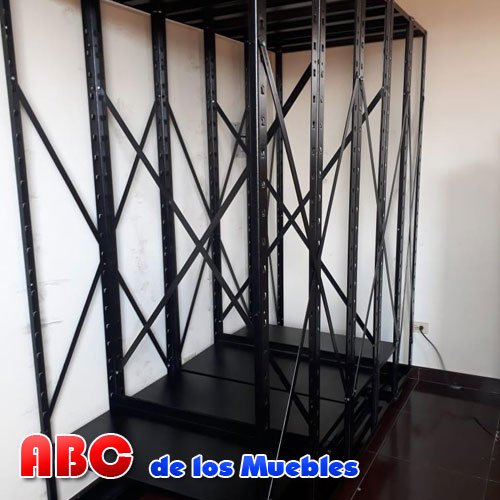 ARCHIVADOR RODANTE MANUAL CON 6 UNIDADES - Muebles para oficina